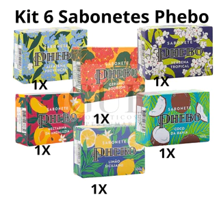 Kit 6 Sabonetes Phebo 100g cada