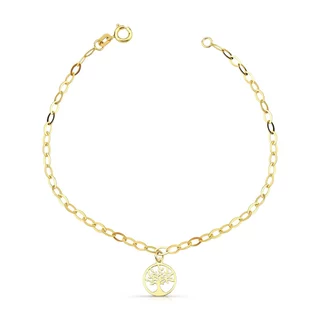 Pulseira Feminina de Ouro 18k Árvore da Vida em Oferta na Shopee
