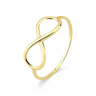 Anel Feminino de Ouro 18k Infinito Vazado em Oferta na Shopee