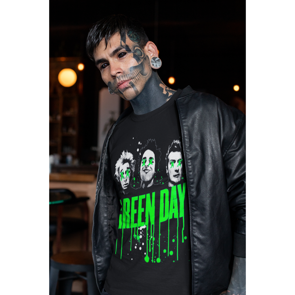 Camiseta Green Day Banda de Rock Blusa Camiseta Punk - THE TOWN