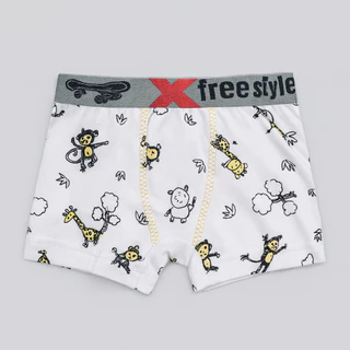 Cueca Boxer Infantil Masculina Meninos 100% Algodão Estampas Sortidas Toque Macio em Oferta na Shopee