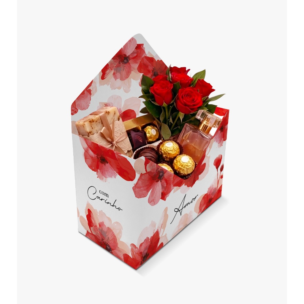 Caixa Envelope para Presente Dia das Mães Dia dos Namorados 10 unidades em Oferta na Shopee