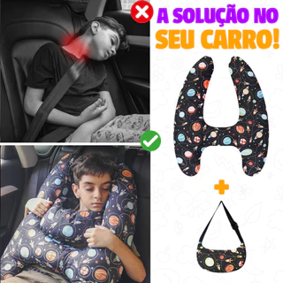 Almofada de Viagem H Para Carro Com Travesseiro Cinto De Segurança para Criança em Oferta na Shopee