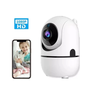 Câmera IP PTZ Wi-Fi Full HD 1080p 2 MP com Lente 3,6 mm, Visão Noturna Infravermelha (IR), Áudio Bidireci