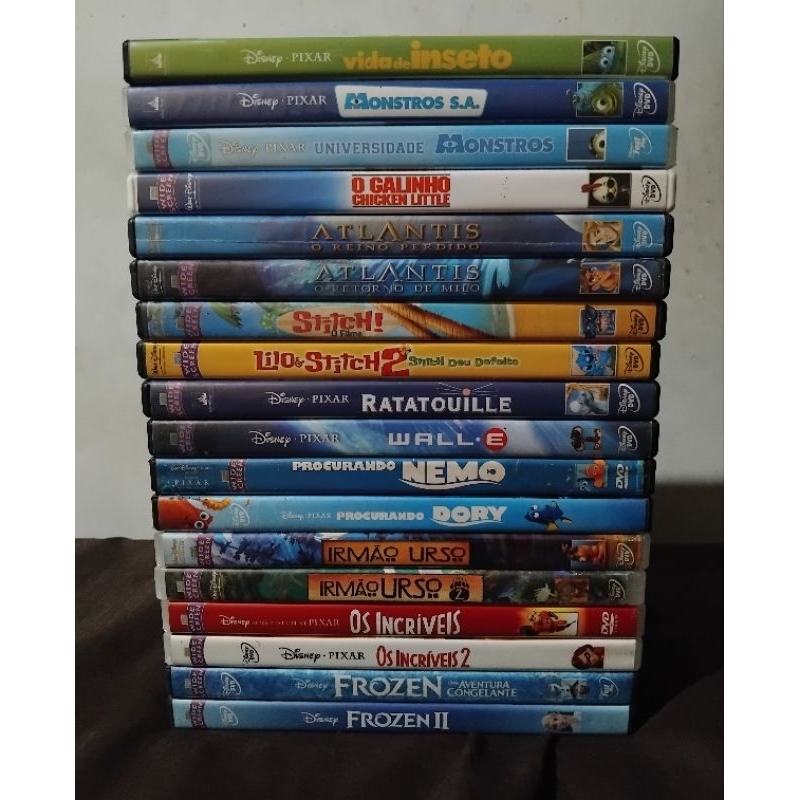 Lote 18 DVDs Animação Disney. | Shopee Brasil