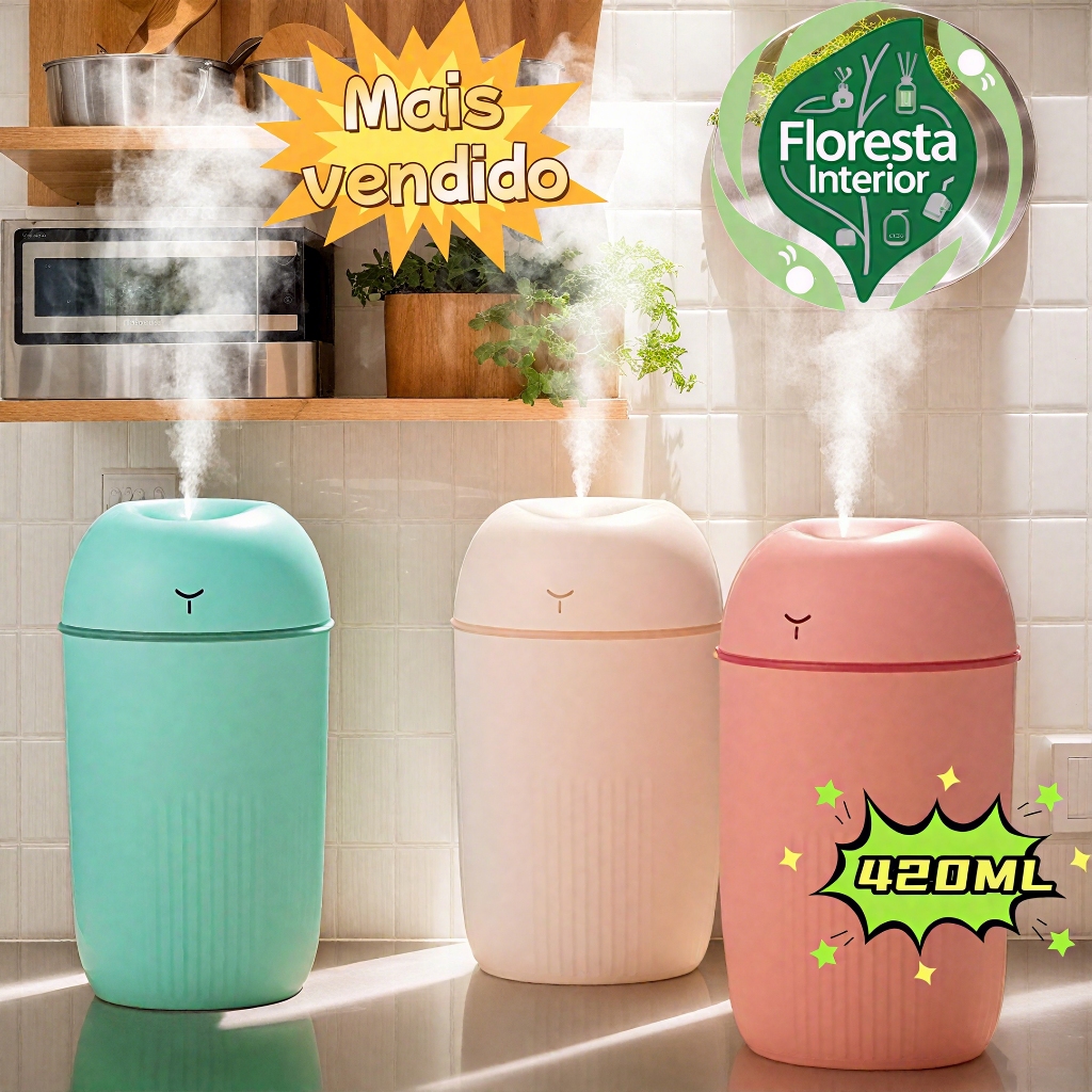 Umidificador De Ar Ultrassônico Bico Duplo Aromatizador De Ambiente ...