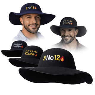 Chapeu Natanzinho Cata Ovo Bordado Caminhoneiro Chapeu Natanzinho Lima Feltro Chapeu Cata-Ovo