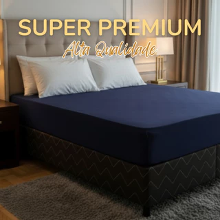 Lençol de Elástico Toque Algodão 400 Fios Casal/Queen Ajuste Perfeito premium alta Qualidade em Oferta na Shopee