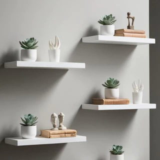 Prateleiras Reta Nicho De Parede 30x10 MDF  Decoração Quarto Sala Cozinha Escritorio Banheiro em Oferta na Shopee