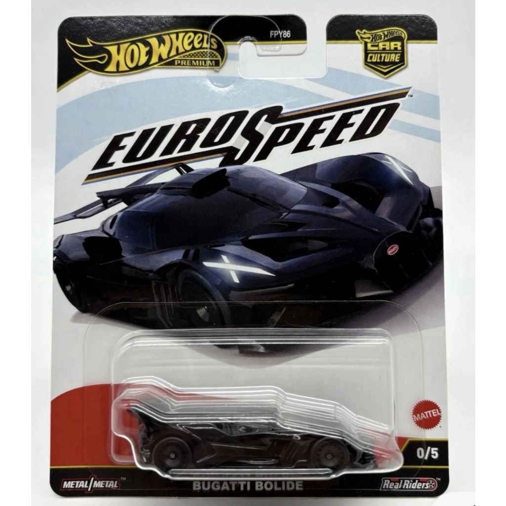 Hot Wheels Bugatti Bolide Chase Euro Speed Car Culture Mattel 1:64