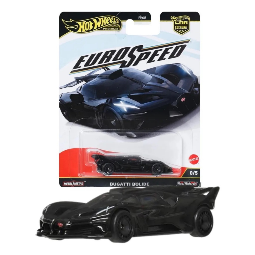 Hot Wheels Bugatti Bolide Chase Euro Speed Car Culture Mattel 1:64