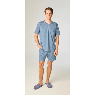 Pijama Masculino Algodão Liso 100% Confortável para Dormir | Essência do Sono em Oferta na Shopee