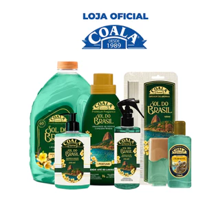 Kit Coala Completo Sol do Brasil - Lava Roupas Liquido + Amaciante + Difusor + Home Spray + Limpador Perfumado em Oferta na Shopee