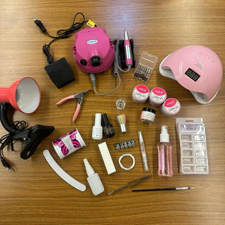 Kit Unhas Gel Completo Profissional Cabine UV LED Lixadeira Manicure Porquinho Nº4 em Oferta na Shopee