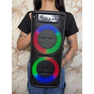 Caixa de som gigante 3000w pmpo 40cm Bluetooth rádio cartão de memória em Oferta na Shopee