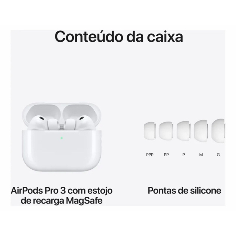 AirPods Pro 3 Original apple - Lacrado 1 ano de garantia Apple