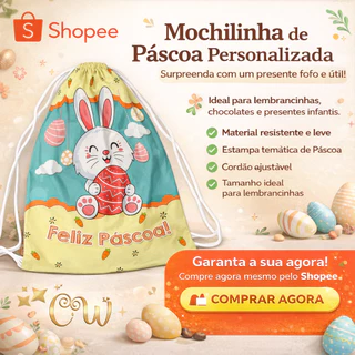 Kit Mochilinhas Saco sacolinha 19x28cm Páscoa festa e eventos (envio rápido) Amarela com Ovo Páscoa em Oferta na Shopee
