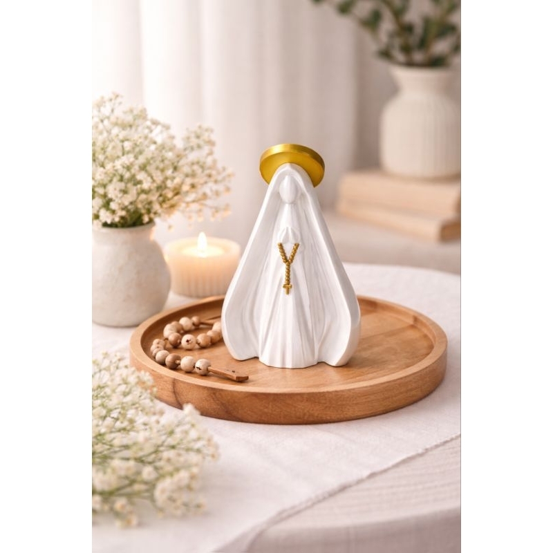 Nossa Senhora Imagem Sacra Católica Decoração Religiosa Presente Estátua de Nossa Senhora