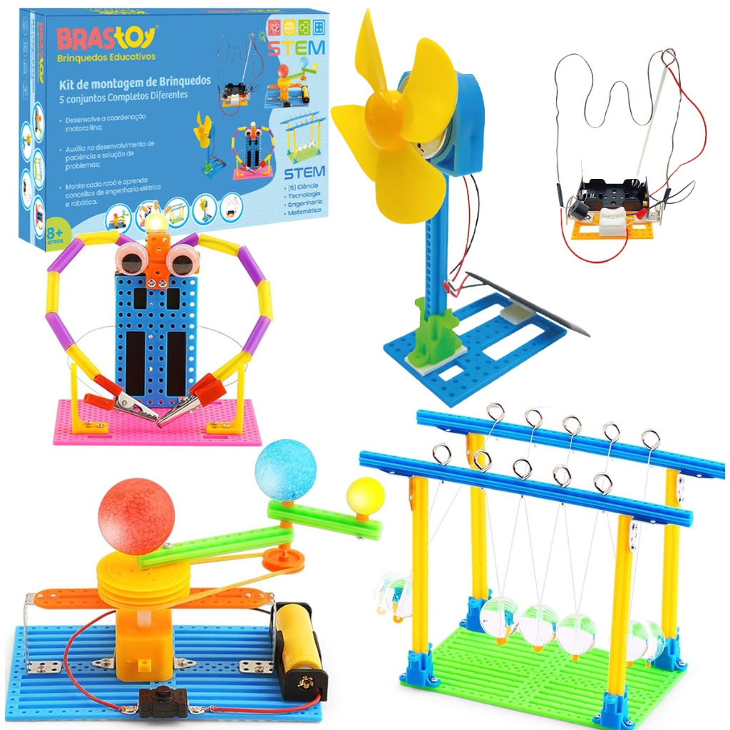 Purd Stem キット Kit de brinquedos robóticos científicos STEM 6 em 1 e 5 em 1