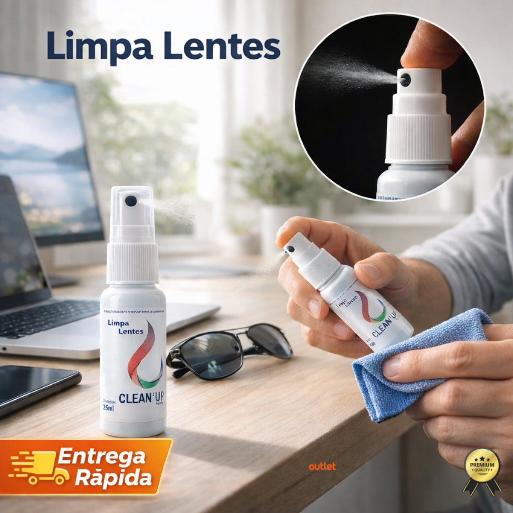 Limpa Lentes Óculos de Grau e Oculos de Sol + flanela Magica de ...