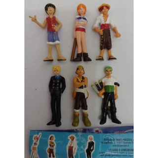 Kinder ovo - Coleção Completa - One Piece (Firma Dolci Preziosi) medem 4 cm de altura