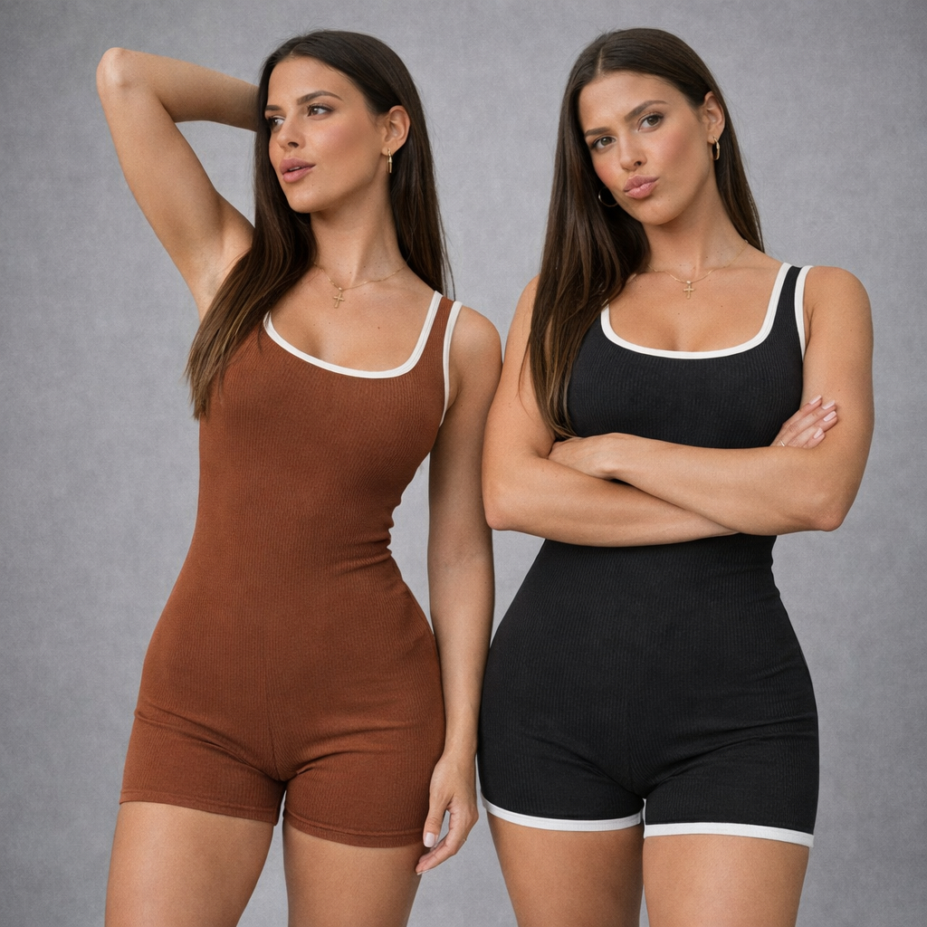 Macaquinho Feminino Fitness Anrruga Modelador com Compressão Envio Imediato | Shopee Brasil