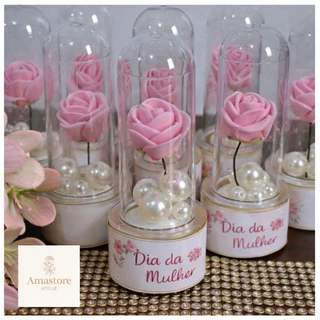 Lembrancinha Dia da Mulher - Escolha a quantidade - Rosa Encapsulada | Empresas Funcionárias Clientes em Oferta na Shopee