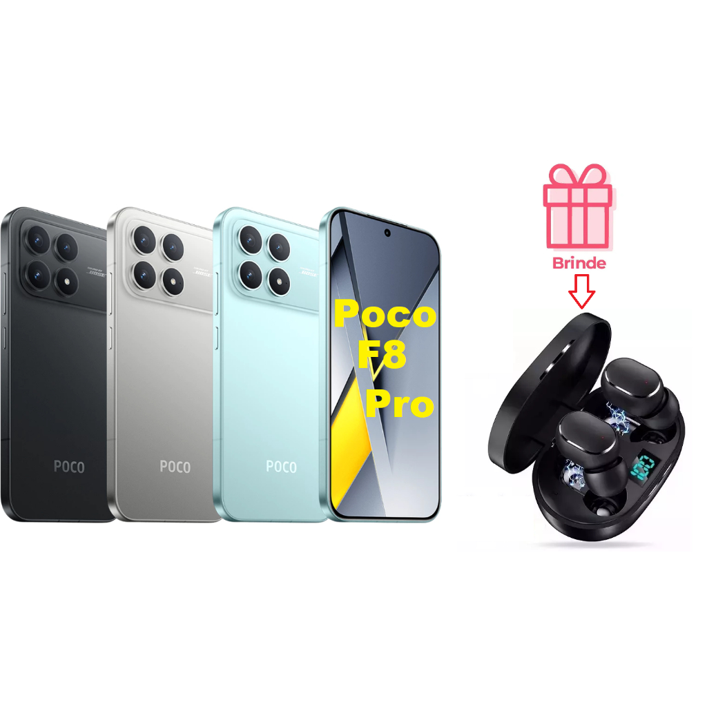 Xiaomi Poco F8 Pro 5G 512GB 12GB RAM NFC Versão Global Original Lacrado Pronta Entrega + Fone