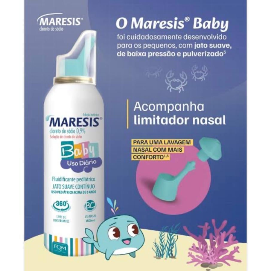 Maresis Baby Spray Nasal Bebê – Limpeza Nasal Infantil ...