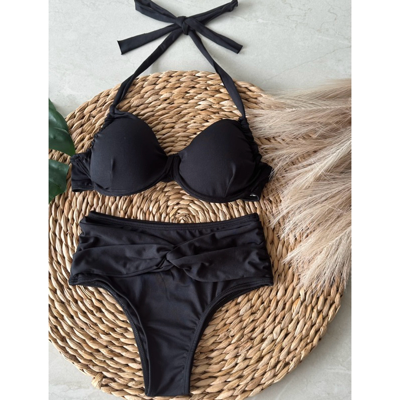 BIQUÍNI FEMININO CINTURA ALTA COM BOJO MODA PRAIA VERÃO | Shopee Brasil
