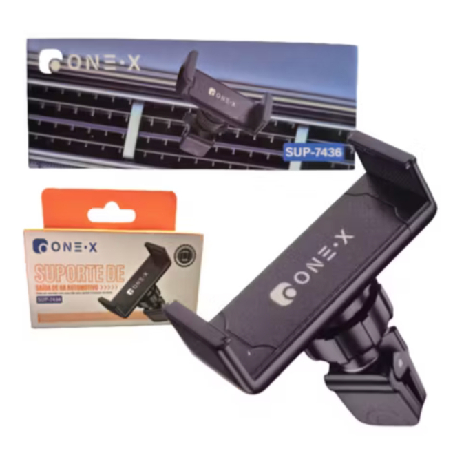 Suporte Veicular Universal Para Celular Saída De Ar Ajustável 360°