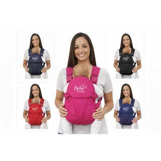 Canguru Bebe Passeio Ergonômico Carregador Modelo Panda Cor Preto em Oferta na Shopee