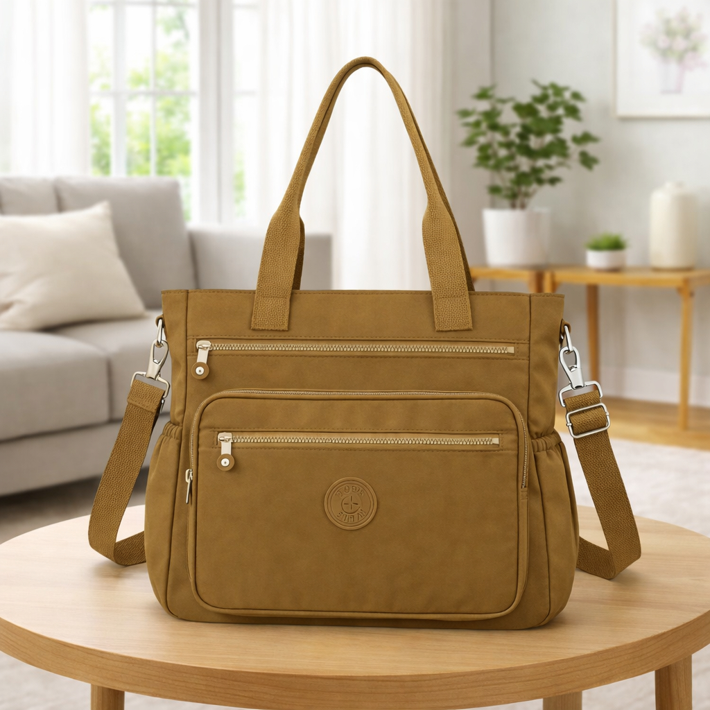 Bolsa Feminina Em Tactel Transversal Ombro Alça Fixa e Alça