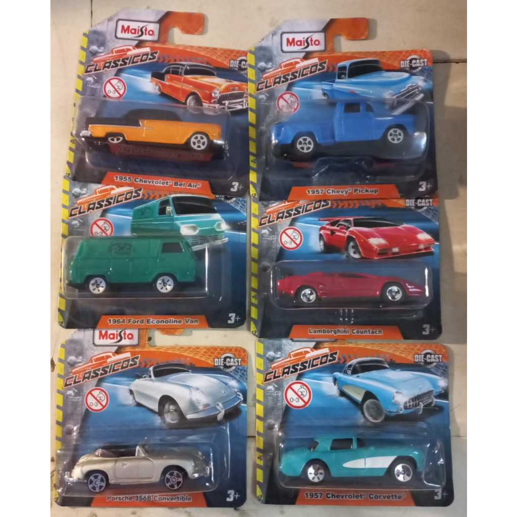 Carrinho Maisto Fresh Metal 1:64 Passeio BMW Coupe Porsche taycan