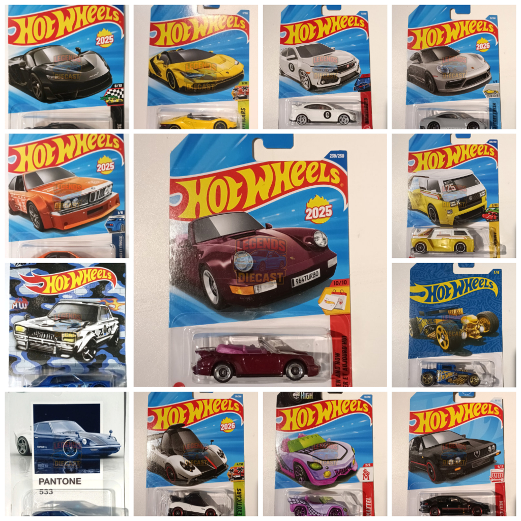 Hot Wheels Diversos Escolha os seus - Cartela Loose - Ferrari