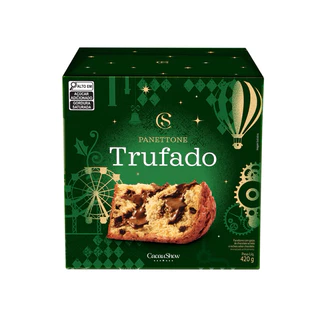 Panetone de chocolate ao leite 420g Cacau Show em Oferta na Shopee