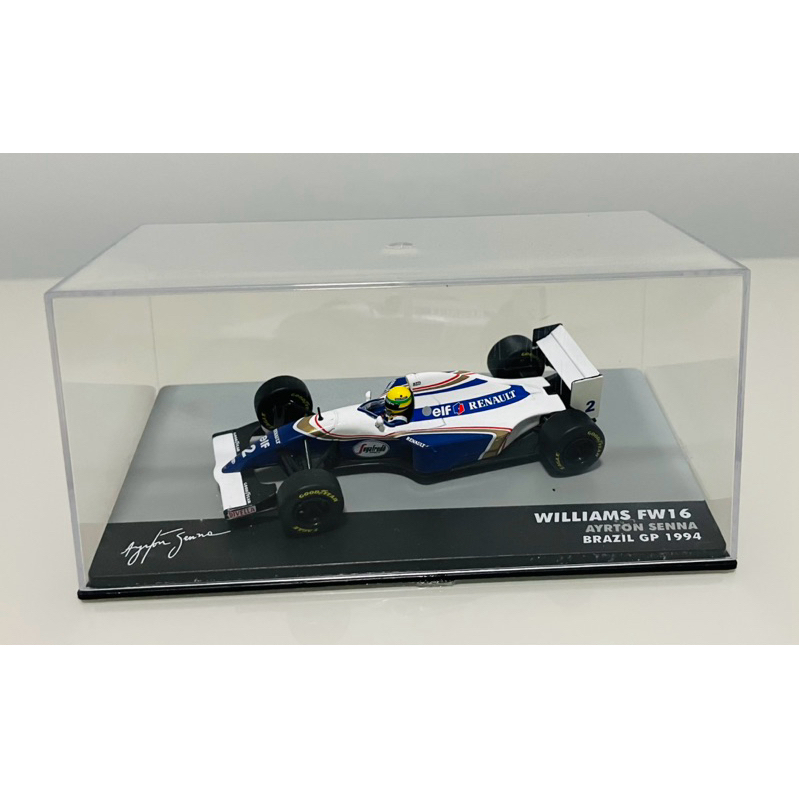 Miniatura Metal F1 Lendas Da Formula 1 Ayrton Senna Williams FW16