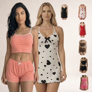 Camisola e Conjunto Sexy Canelado Coração | Costa Aberta Feminina | Sem Bojo Estilo Blogueirinha em Oferta na Shopee