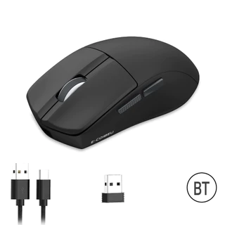 COIBEU Mouse Gamer Sem Fio 50g, 10000 DPI, Bluetooth/2.4G/Cabo Bateria 72h Preto