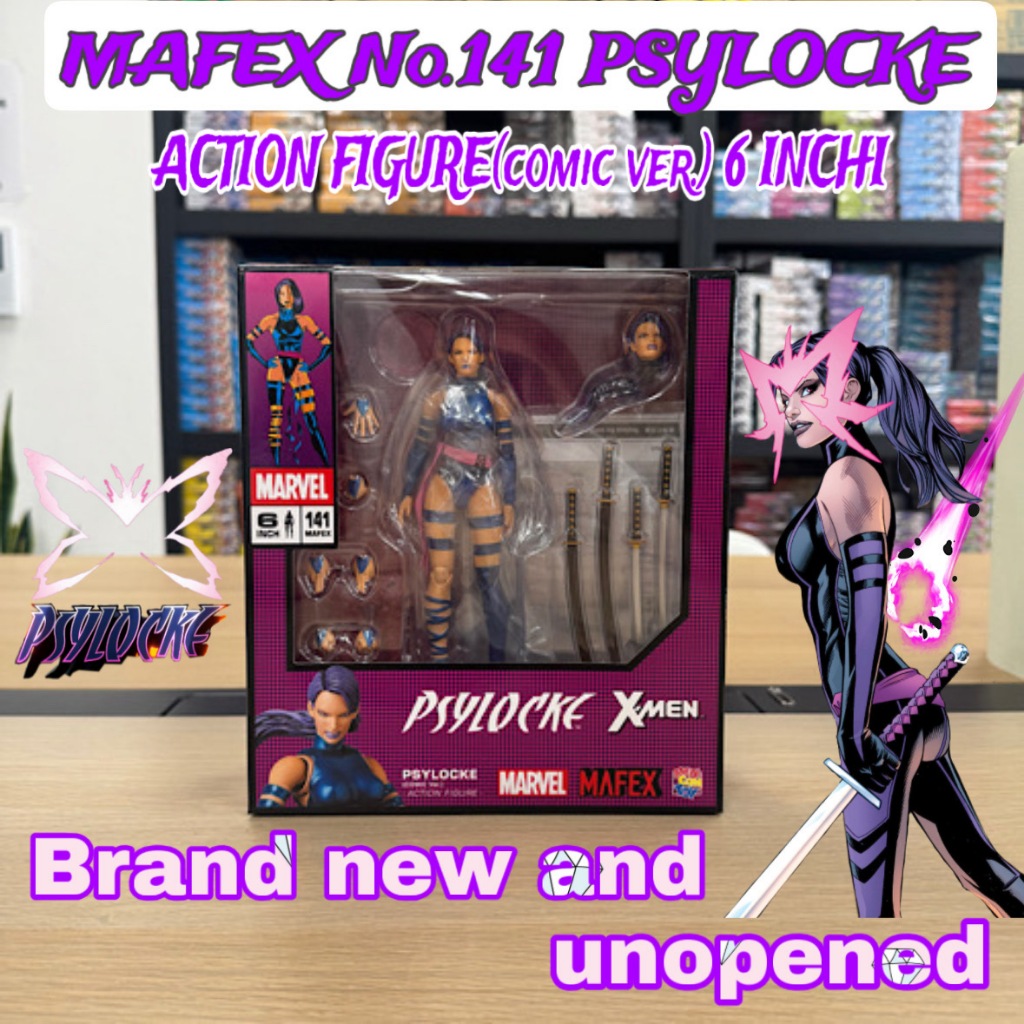 MAFEX マフェックス No.141 サイロック COMIC Ver. MAFEX No . 141 PSYLOCKE (Versão COMIC) Medicom Toy Jpnovo E