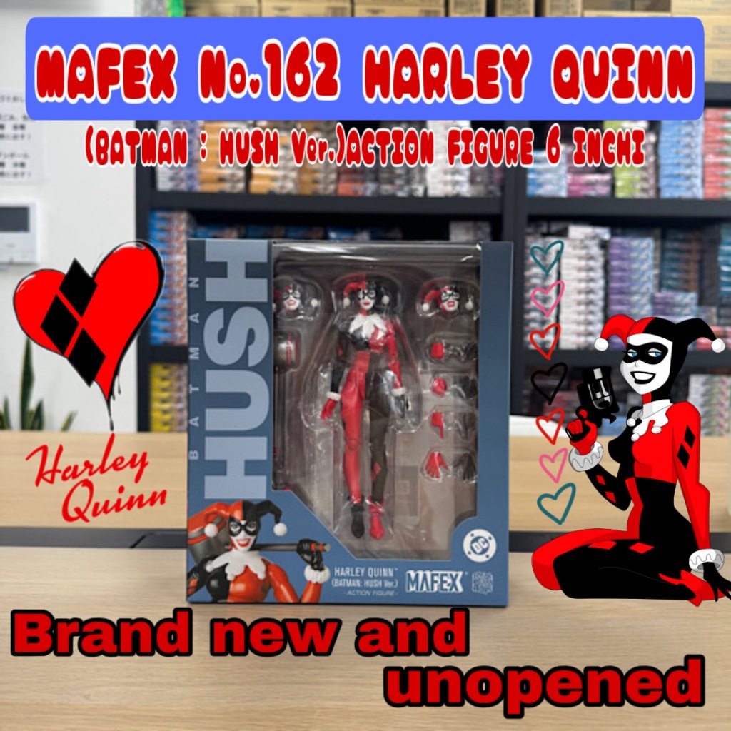 MAFEX No . 162 HARLEY QUINN (BATMAN HASH Ver) Medicom Toy Jpnovo E 