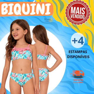 Biquíni moda praia infantil/juvenil