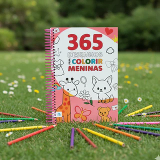 365 Desenhos para Meninas / Espiral em Oferta na Shopee