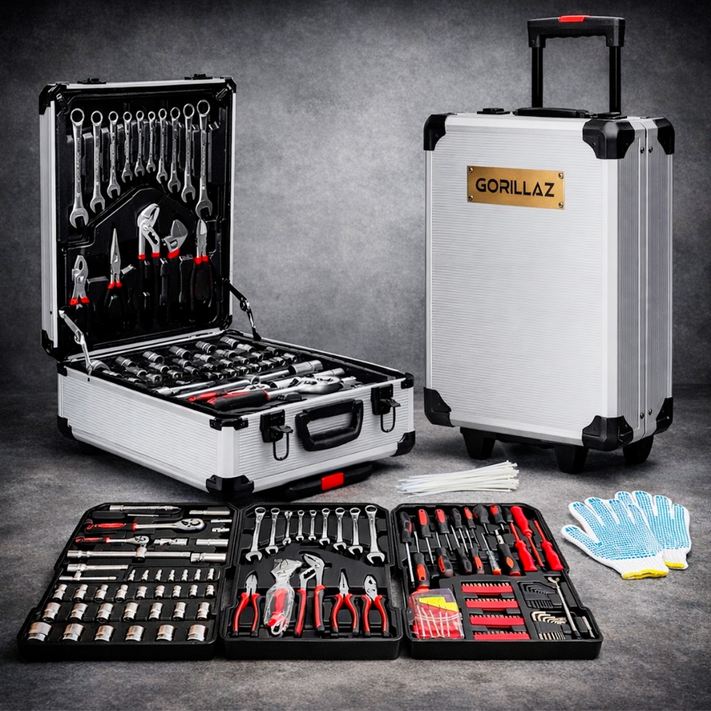 Maleta De Ferramentas 399 Peças De Aço Cromo Vanádio Profissional