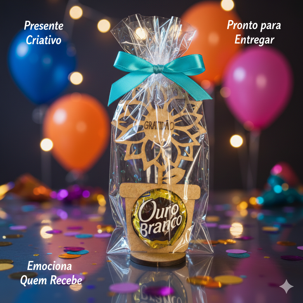Lembrancinha Porta Bombom Girassol Gratidão Mimo Casamentos Aniversários Eventos