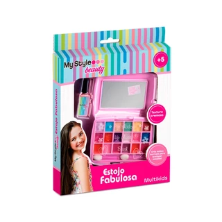 Estojo de Maquiagem Infantil My Style Beauty Estojo Fabulosa +5 Anos Multikids - BR1331 em Oferta na Shopee