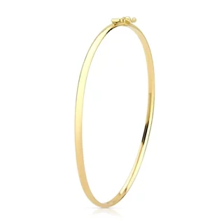 Bracelete de Ouro 18k Oval e Oco em Oferta na Shopee