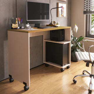 Mesa De Computador Escrivaninha Para Estudo Com Suporte CPU Escritório Office