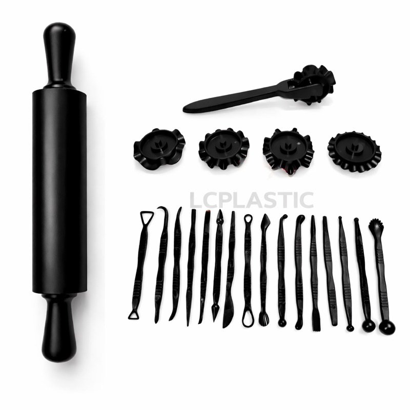 Kit Estecas 16 Pçs + Cortador Carretilha 5 discos + Rolo Abr