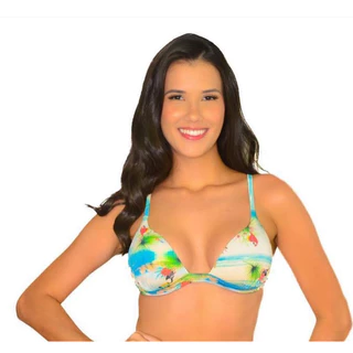 Biquíni com bojo e regulagem  na alça em lycra premium em Oferta na Shopee